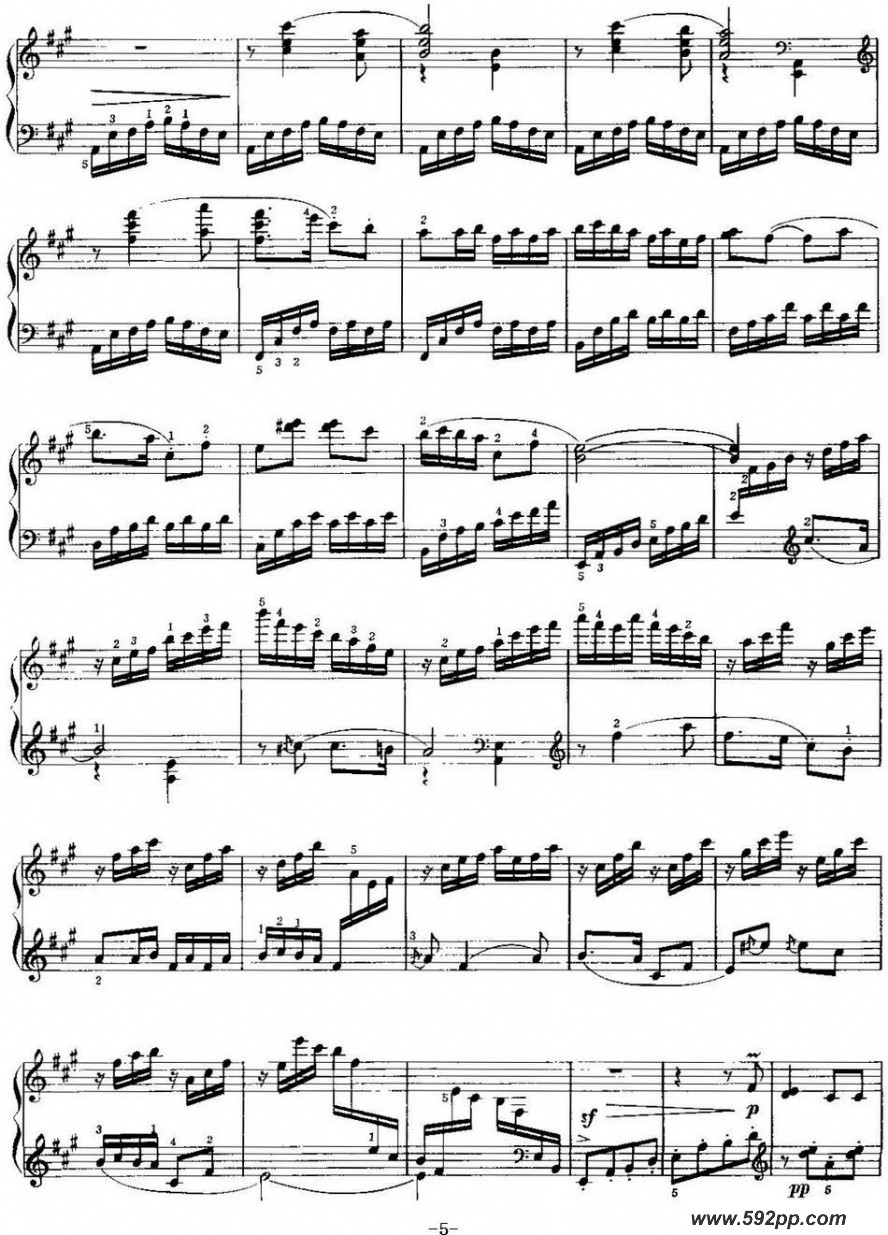 歌曲中国钢琴名曲30首:百鸟朝凤的简谱歌谱下载