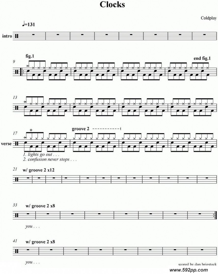 ʿףcoldplay - clocksļ׸