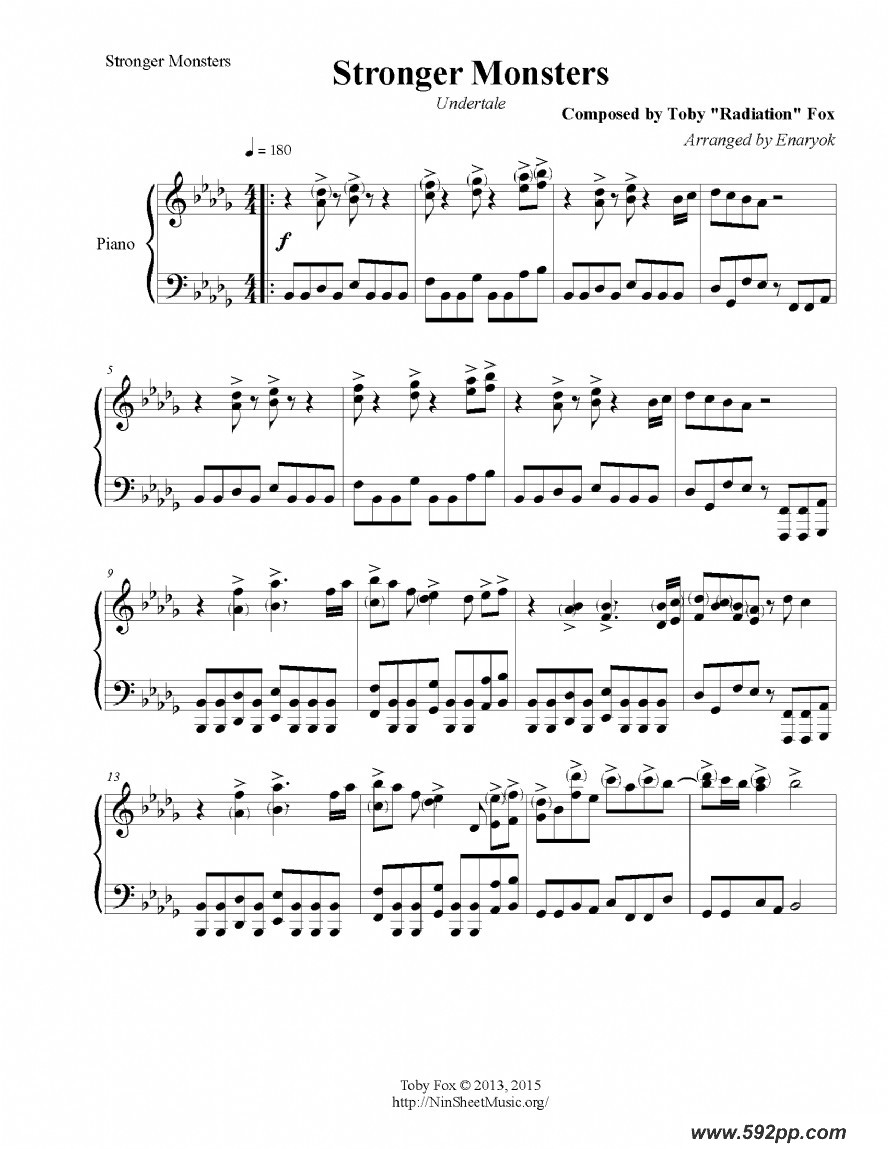 歌曲Stronger Monsters的简谱歌谱下载