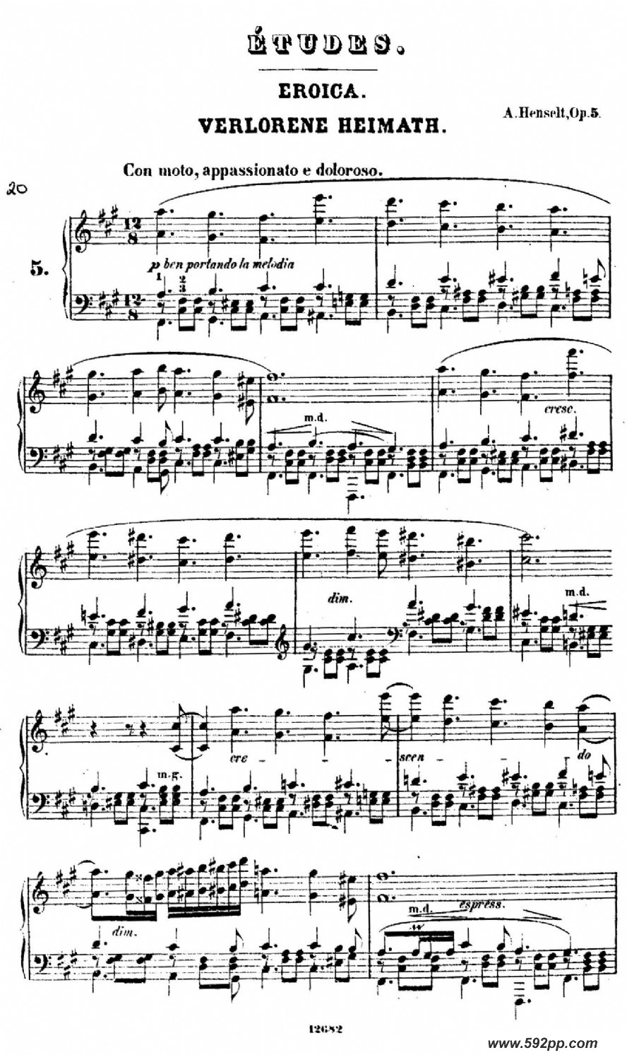 douze etudes de salon op.5ļ׸