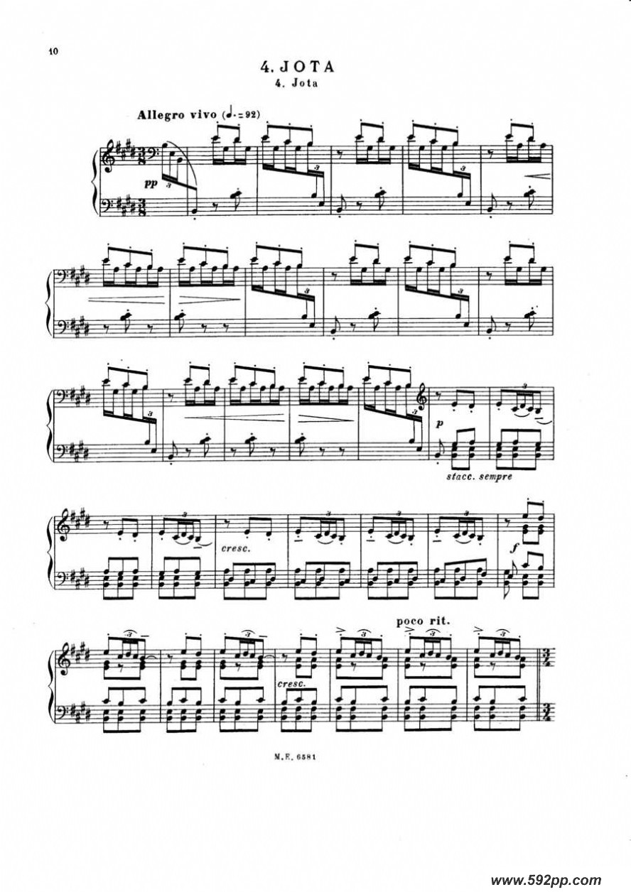 歌曲7 canciones populares espanolas的简谱歌谱下载