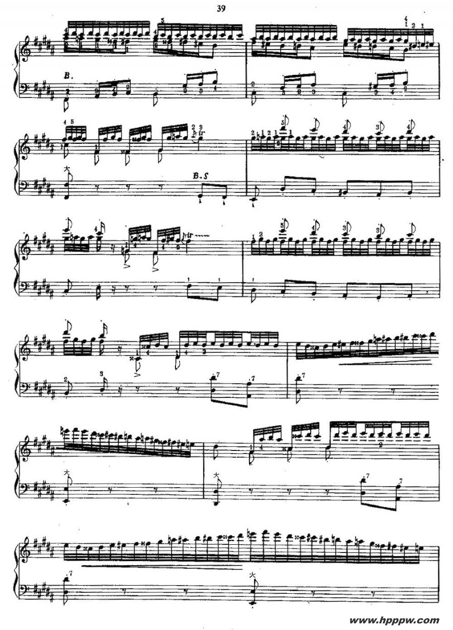 歌曲李斯特 - 钟  的简谱歌谱下载