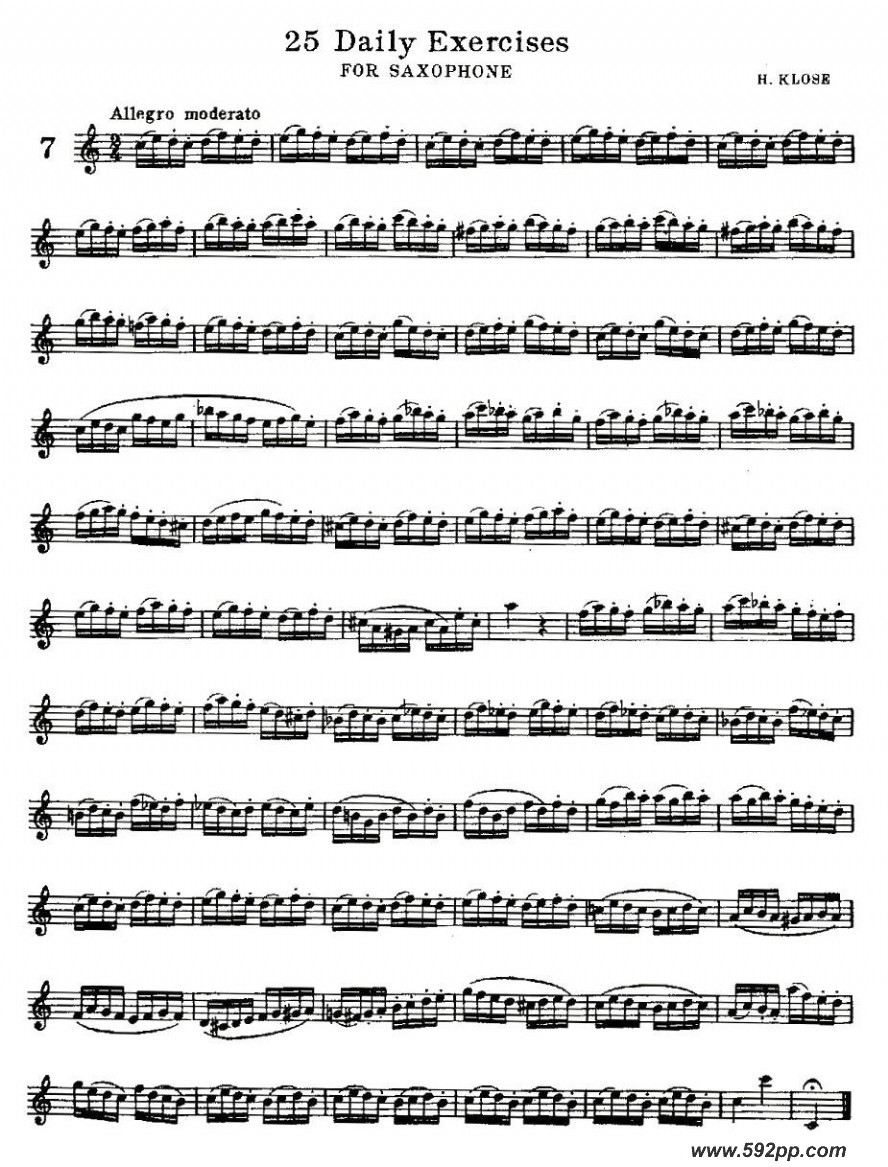 歌曲25 daily exercises 之7的简谱歌谱下载