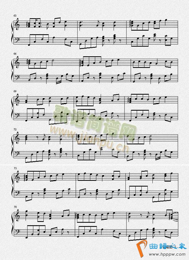 棉花糖(钢琴谱)5